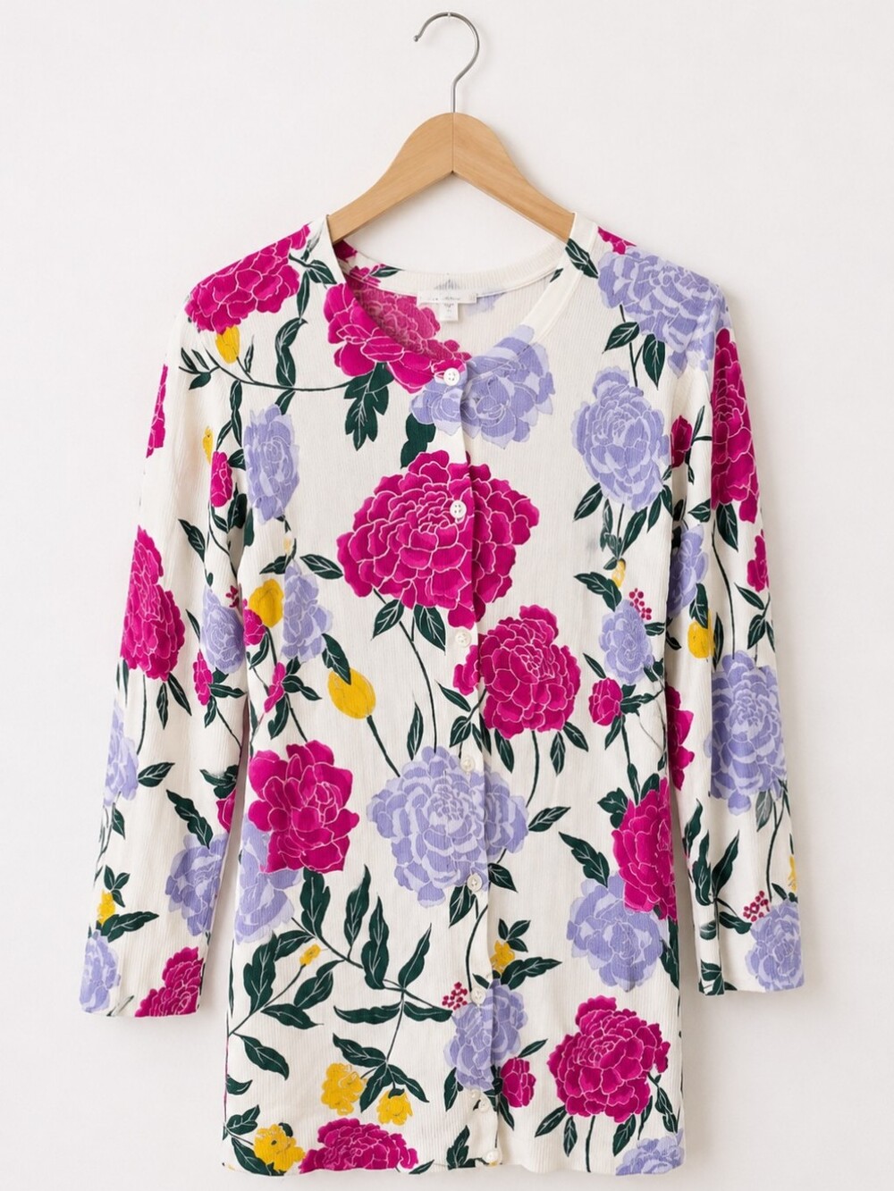•Merona Floral Button-Front Cardigan